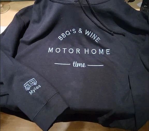 BBQs Wine Motorhome Time Hoodie